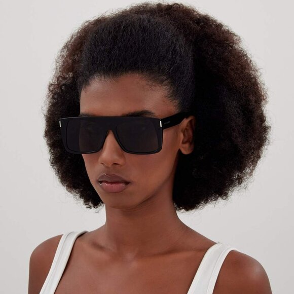 NWT SAINT LAURENT BLACK WOMEN SUNGLASSES - Picture 2 of 5